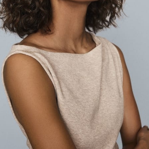 NWT REISS | Claudine Draped Knitted Dress - Picture 4 of 7